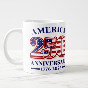 250-årsjubileum USA Patriotiskt 1776–2026 Jumbo Mugg