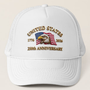 250-årsjubileum USA Patriotiskt 1776–2026 Keps