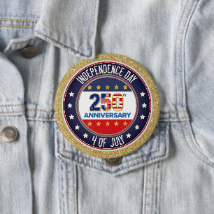 250-årsjubileum USA Patriotiskt 1776–2026 Knapp