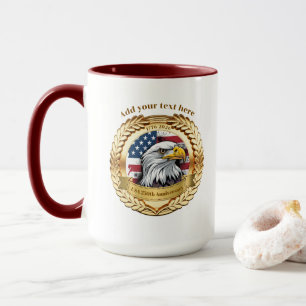 250-årsjubileum USA Patriotiskt 1776–2026 Knapp Mugg