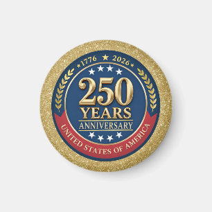 250-årsjubileum USA Patriotiskt 1776–2026 Magnet