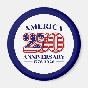 250-årsjubileum USA Patriotiskt 1776–2026 Magnet
