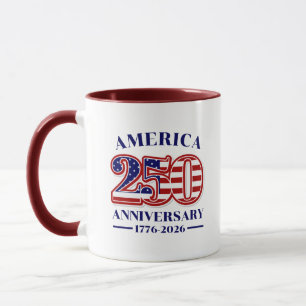 250-årsjubileum USA Patriotiskt 1776–2026 Mugg