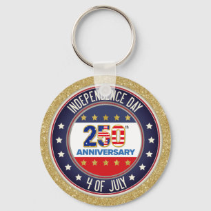 250-årsjubileum USA Patriotiskt 1776–2026 Nyckelring