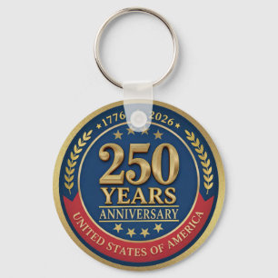 250-årsjubileum USA Patriotiskt 1776–2026 Nyckelring