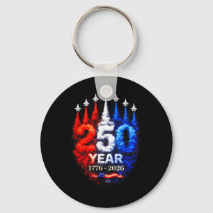 250-årsjubileum USA Patriotiskt 250 år Amerikanskt Nyckelring