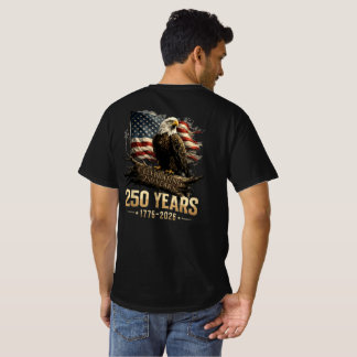 250-årsjubileum USA Patriotiskt 250 år Amerikanskt T Shirt