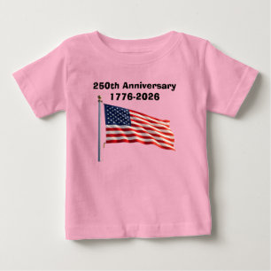 250-årsjubileum USA Patriotiskt Minne T Shirt
