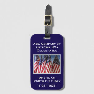 250-årsjubileum USA Patriotiskt Minnesmärke Bagagebricka