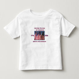 250-årsjubileum USA Patriotiskt T Shirt