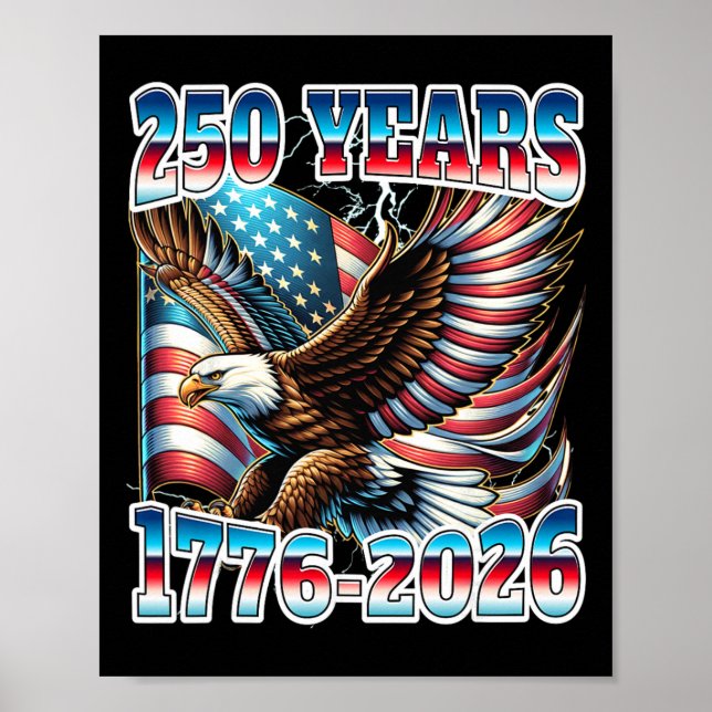 250-årsjubileum USA Poster (Framsidan)