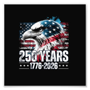 250-årsjubileum USA:s födelsedag Långärmad Fototryck
