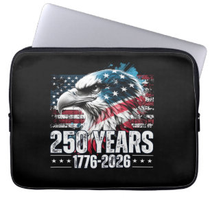 250-årsjubileum USA:s födelsedag Långärmad Laptop Fodral