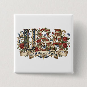 250-årsjubileum USA Semiquincentennial Knapp