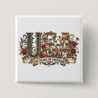 250-årsjubileum USA Semiquincentennial Knapp