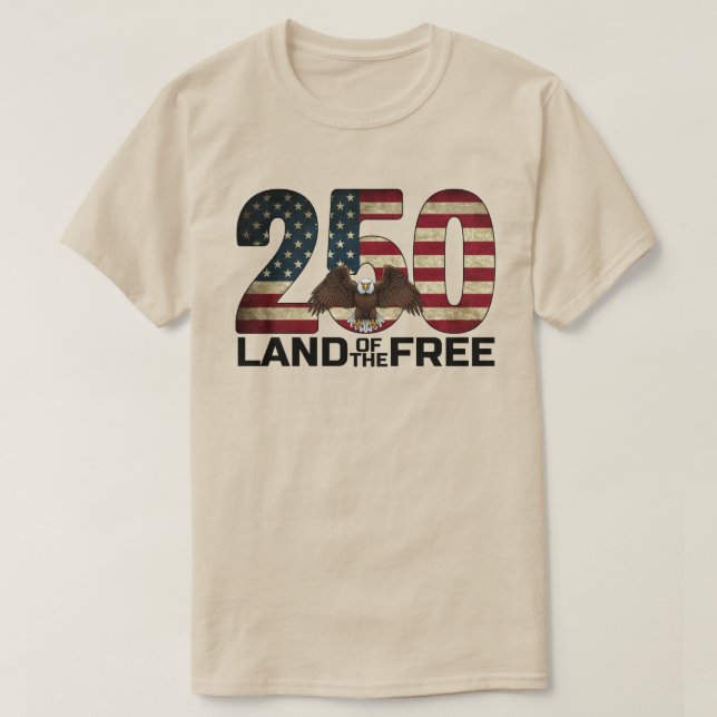 250-årsjubileum USA T Shirt (Design framsida)