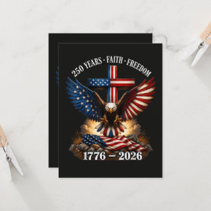 250-årsjubileum USA Tro Frihet Inbjudningar