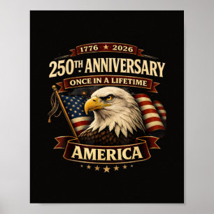 250-årsjubileum USA Tröja 250:e Amerika Poster