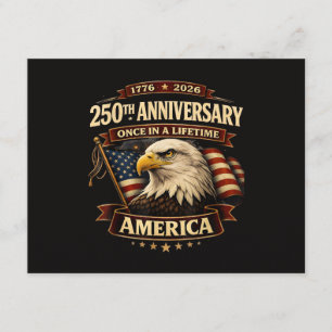 250-årsjubileum USA Tröja 250:e Amerika Tilläggskort