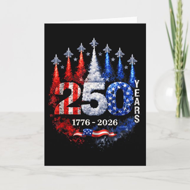 250-årsjubileum Usa Tröja Patriotisk 4 juli Ameri Kort (Framsida)
