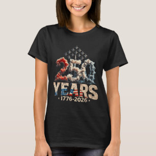 250-årsjubileum USA-tröja Patriotisk 4 juli T Shirt
