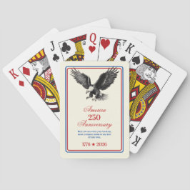 250-årsjubileum USA Vit Huvad Örn Casinokort