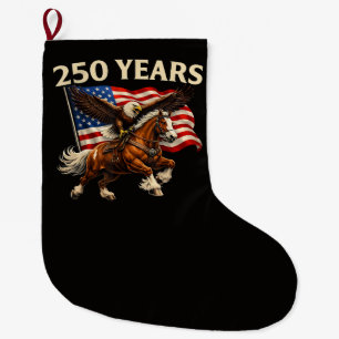 250-årsjubileum USA Western Häst Örn Stor Julstrumpa