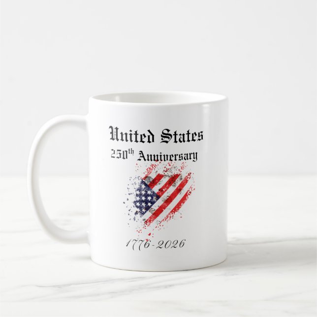 250-årsjubileumsmugg för USA Kaffemugg (Vänster)