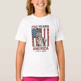 250:e Amerika Frihetsstatyn Obama Patriotisk Rand T Shirt
