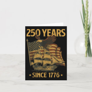 250:e födelsedag Independence day Örn patriot Kort