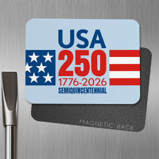 250:e födelsedagen i Amerika - Stars Rand USA 250 Magnet