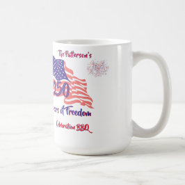 250 fjärde juli patriotisk grillfest manus kaffemugg