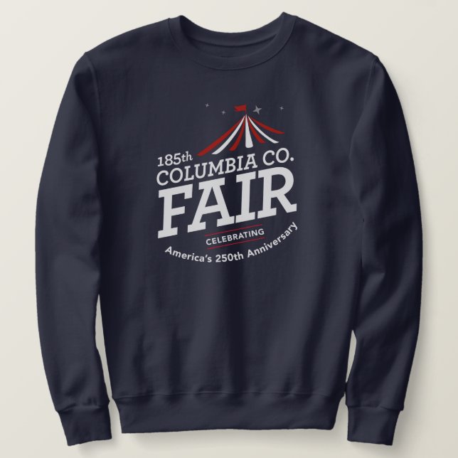 250 Herr Navy Crewneck Tröja Lång Ärmad Tröja (Design framsida)