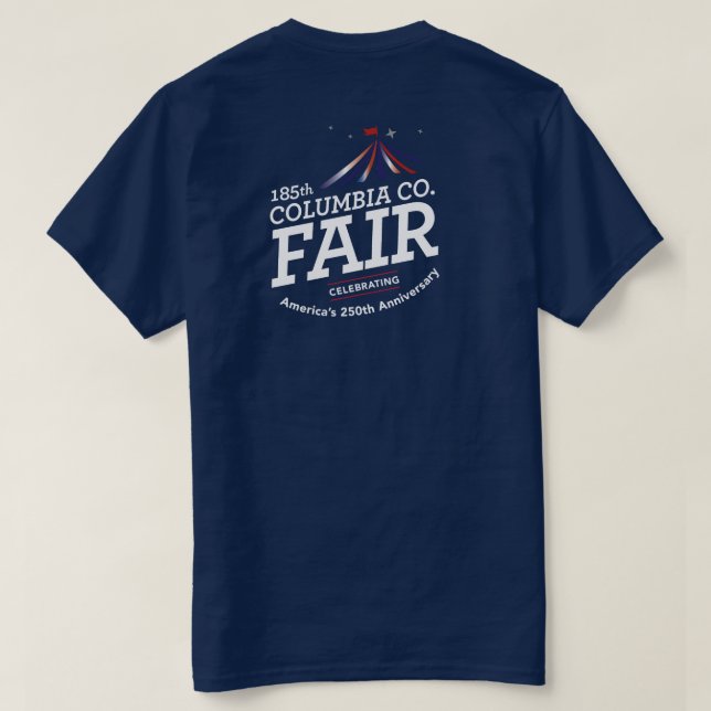 250 Mäns Navy Tee (Design baksida)