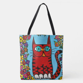 250 - Pepper the cat - Tote Bag Tygkasse