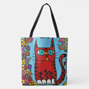 250 - Pepper the cat - Tote Bag Tygkasse