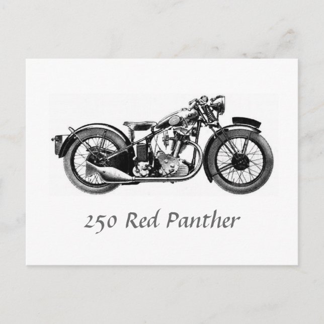 250 Red Panther Vykort (Framsida)