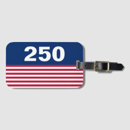 250 Red White and Blue USA Anniversary Bagagebricka