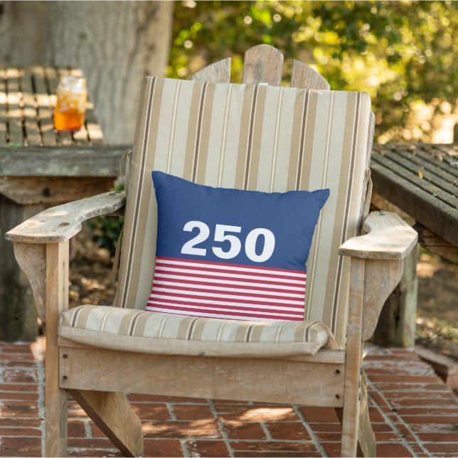 250 Red White och Blue USA-jubileum Kudde (Stol)