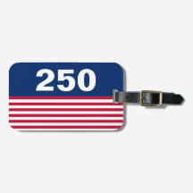 250 Röd Vit och Blå USA-jubileum