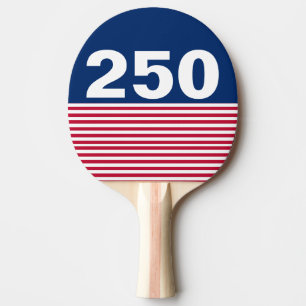 250 Röd Vit och Blå USA-jubileum Pingisracket