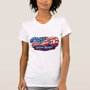 250 Stort Igen Patriotiska Amerika T Shirt