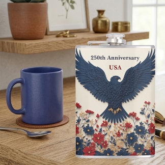 250 USA-årsjubileum Vitörnad Patriotisk Amerikansk Fickplunta
