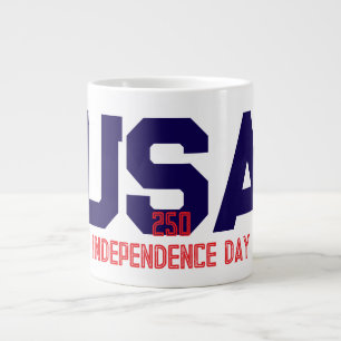 250 USA självständighetsdag Jumbo Mugg