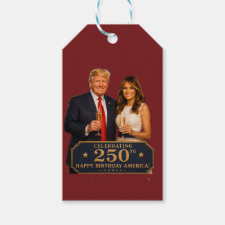 250 USA Trump Melania Semikvartssekularjubileum 17 Presentetikett