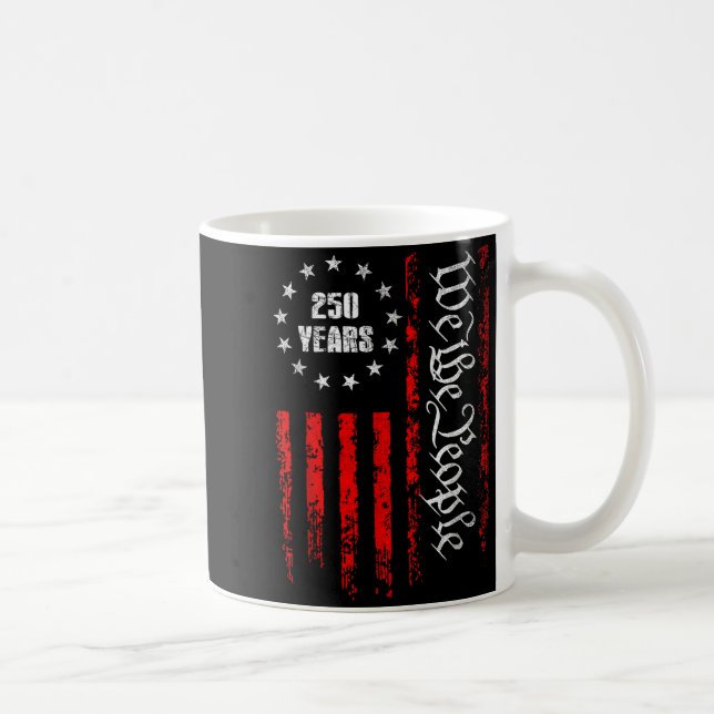 250 Years 1776-2026 250th Birthday Usa Patriotic 4 Kaffemugg (Höger)