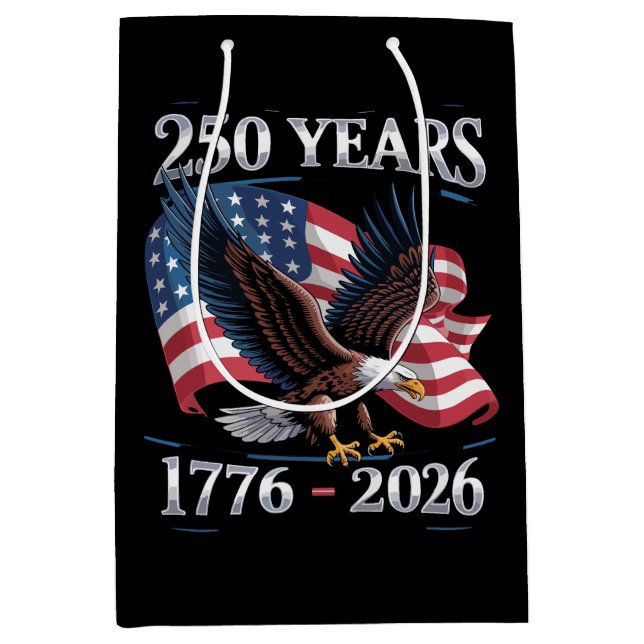 250 Years 4th Of July Eagle USA Flag 1776 2026 (Framsidan)