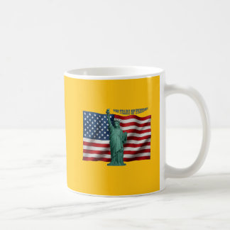 250 Years American Flag with the Statue of Liberty Kaffemugg