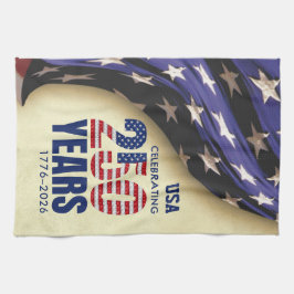250 Years American Independence Souvenir Kökshandduk
