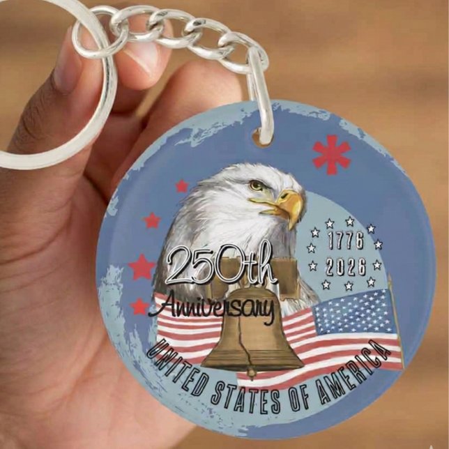 250 Years of America Eagle & Liberty We The People (250 Years of America Eagle & Liberty We The People Keychain)